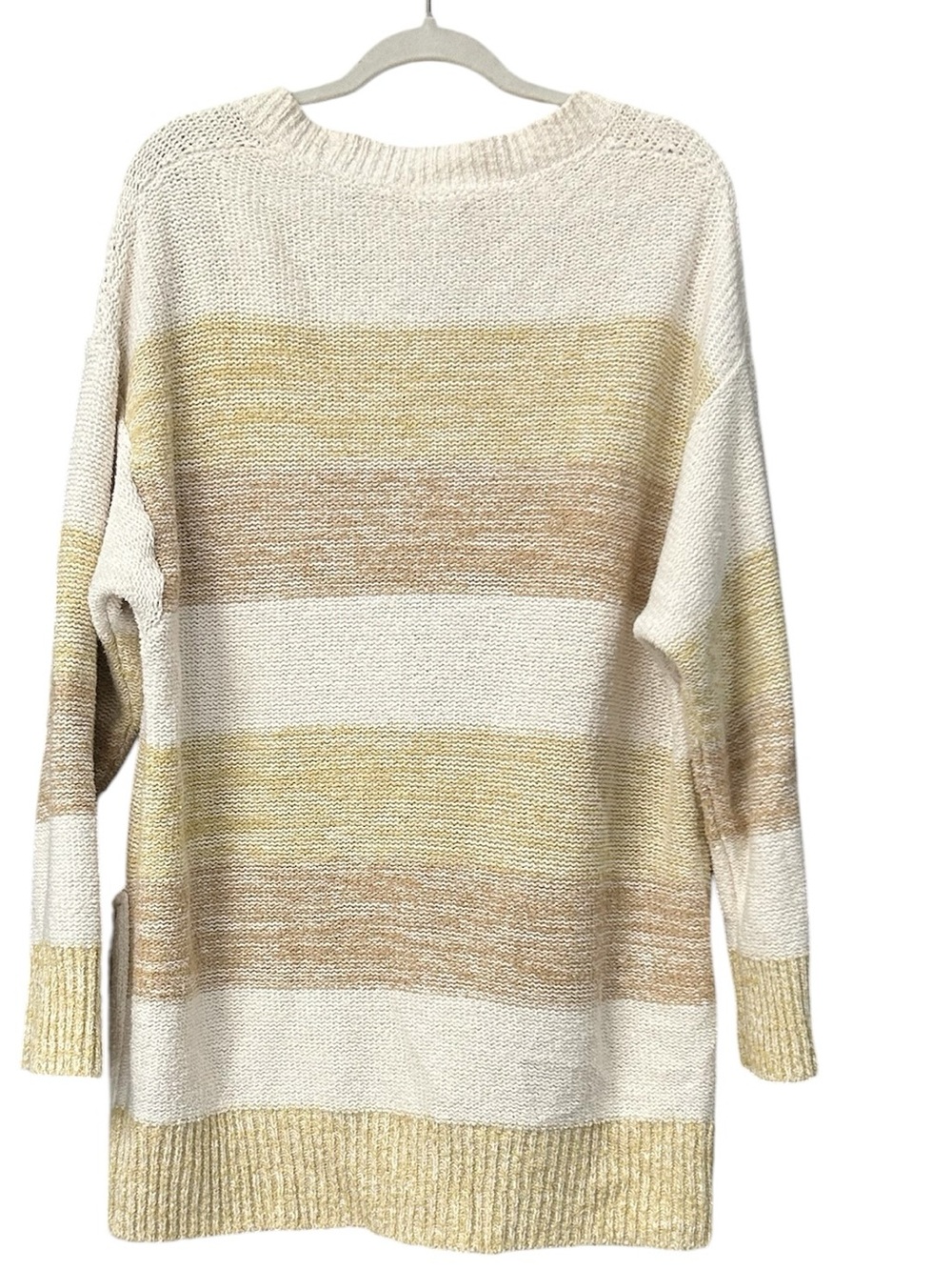 Free People Southport Beach Cardigan Chunky Knit Button Front Grains Combo Small - Picture 5 of 13